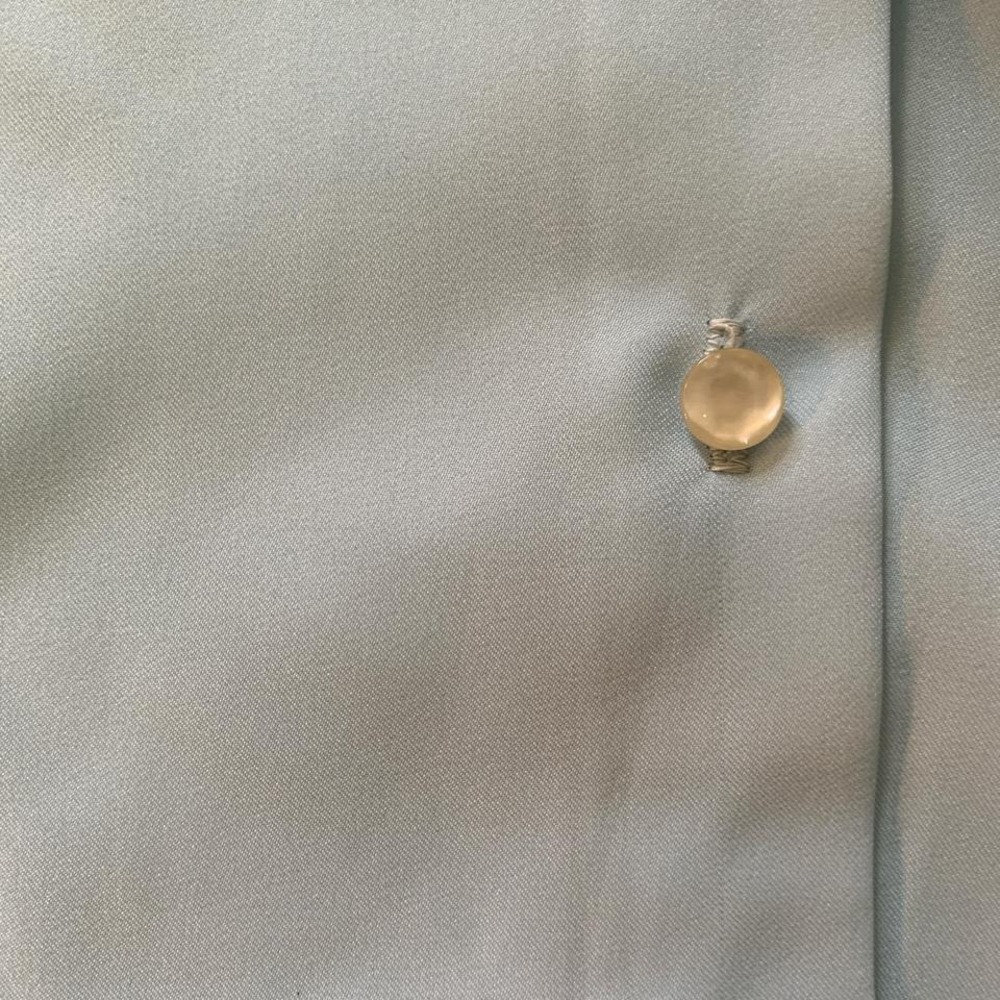 Vintage 1970s light blue Ultressa blouse with bow tie sz‎ 38 NEW WITH TAG - Picture 4 of 6
